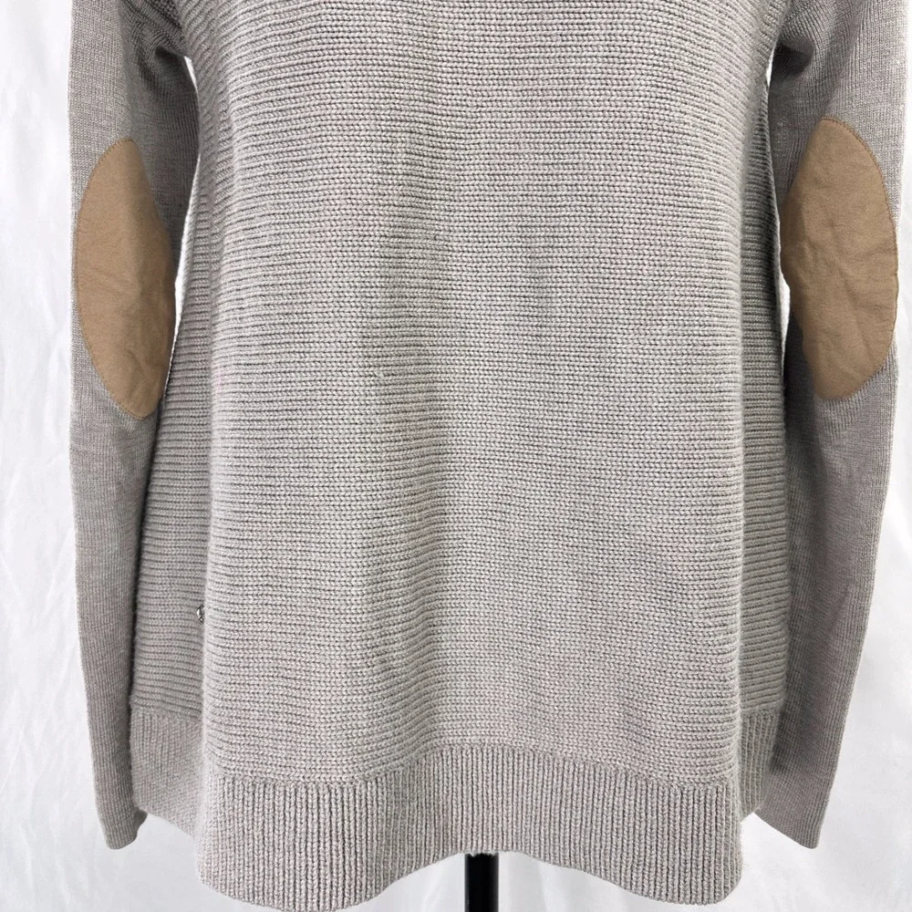 Lululemon Wrap It Up‎ Sweater Gray 100% Merino Wool Athleisure Cozycore